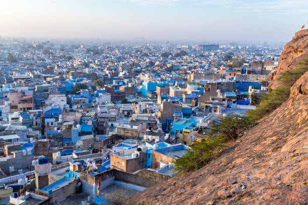 istock blue city crowded house view from mountain top at morning 2186977752