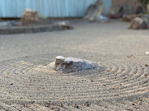 istock Zen Garden with Rock 2186979380
