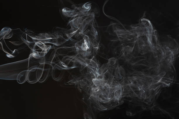 istock Flowing white smoke close up view 2186981091