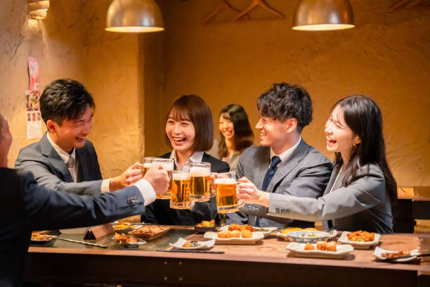 istock Business people making a grand toast at a tavern 2186982084
