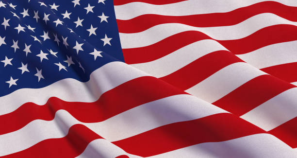 istock pleated american flag with fabric texture - 3d rendering 2186982361