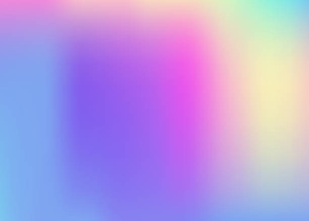 istock Pearlescent Gradient. Girlie Card. Purple Metal Texture. Blur Geometric Illustration. Abstract Background. Hologram Texture. Chrome Paper. Pop Vector. Violet Pearlescent Gradient 2186996389