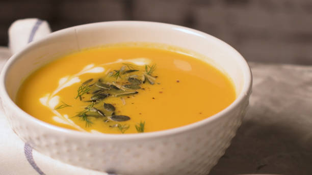 istock Homemade pumpkin soup 2186999635