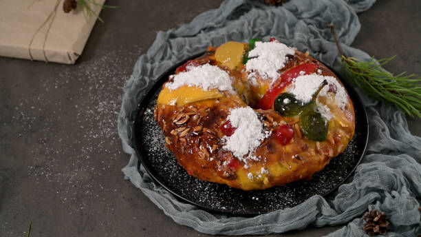 istock Bolo Rei or Kings Cake 2187000286