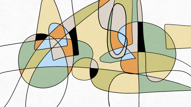 istock Surreal abstract art, crafted with oil paint strokes on canvas. The texture and bold colors create a captivating visual experience. Ideal as a statement  work brings creativity to any space. 2187001183