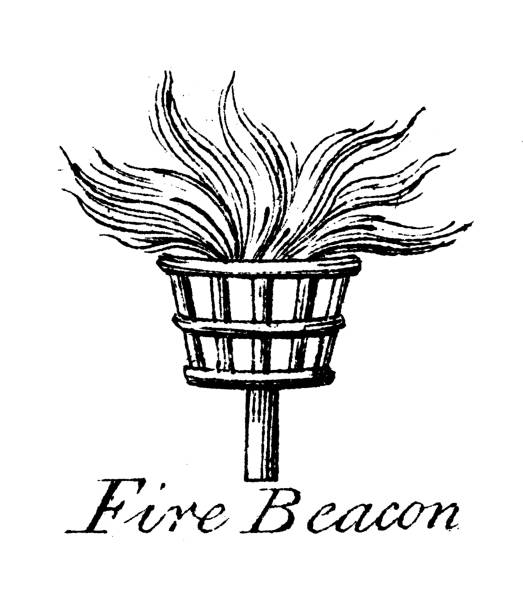 Heraldry, coat of arms elements and families: Fire Beacon