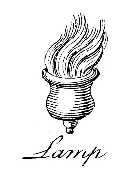 Heraldry, coat of arms elements and families: Lamp