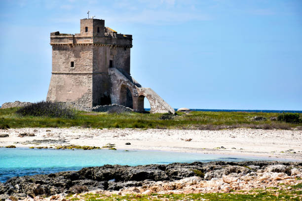 Typical scenery by the coast in Salento, Italy