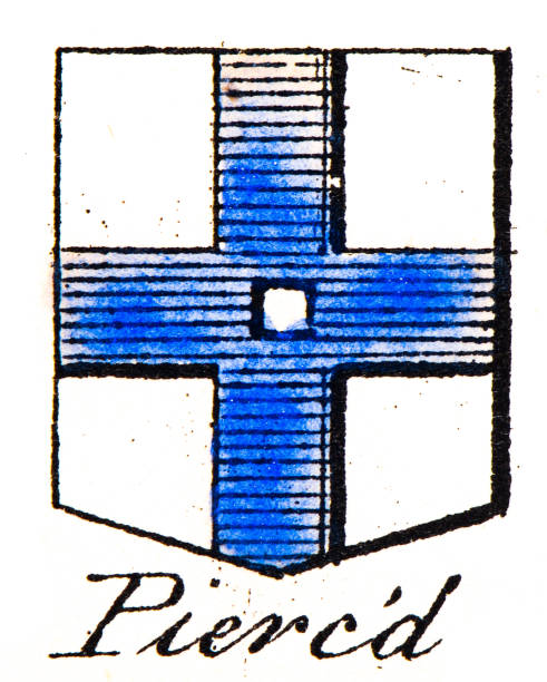istock Heraldry, coat of arms elements and families: Pierced 2187009848