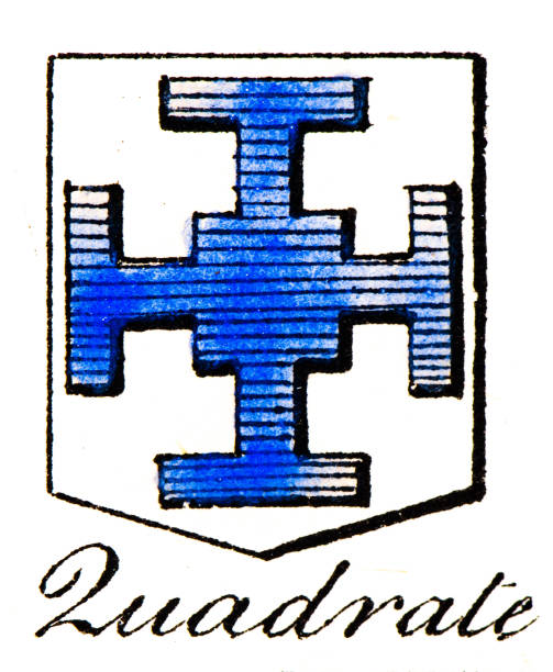 istock Heraldry, coat of arms elements and families: Quadrate 2187010181