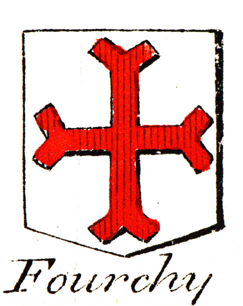 istock Heraldry, coat of arms elements and families: Fourchy 2187010377