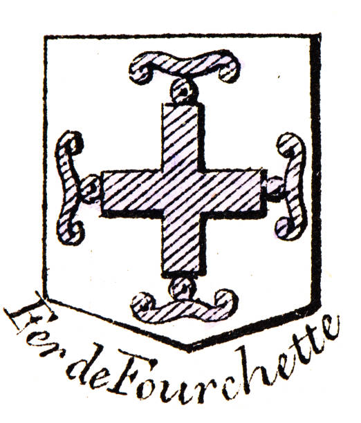 istock Heraldry, coat of arms elements and families: Fer de Fourchette 2187010556