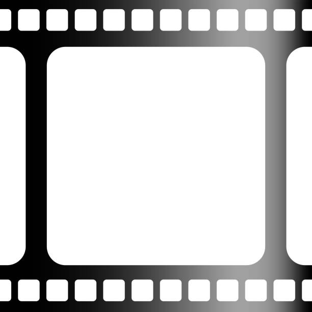 istock Film Strip Square Frame Vector - Big Tape forming a Frame. 100% Transparency in the holes. 2187018442