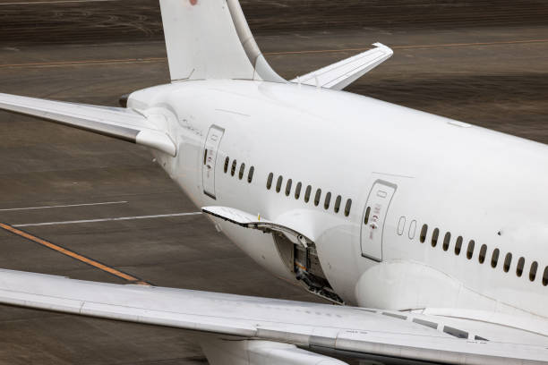 istock Airplane Cargo Hatch Open on Airport Tarmac 2187019681