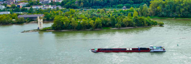 istock Freight Ship on River Rhine Bingen Germany 2187021473