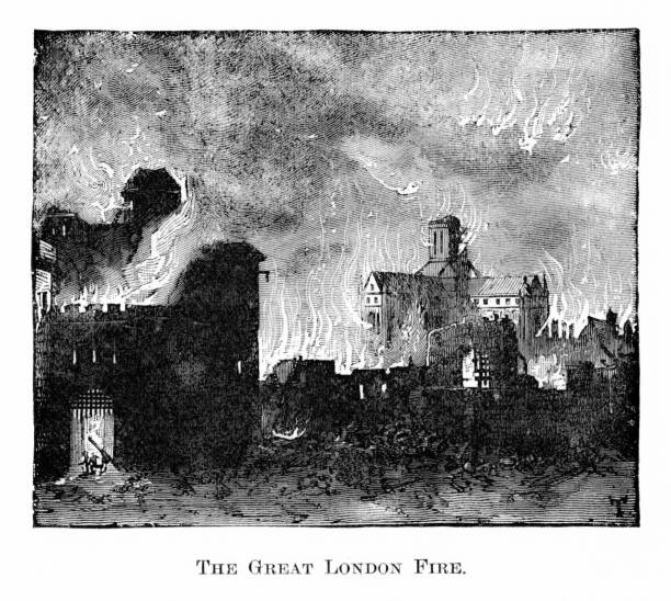 istock Great Fire of London 1666, England, 17th Century British History 2187024751