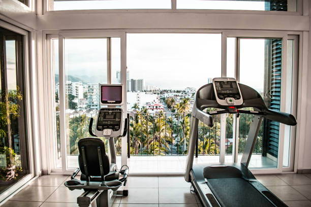 istock Rooftop Gym - Stock photo 2187025027
