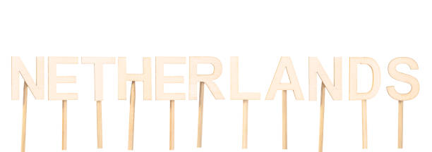 istock Creative concept forming text Netherlands with wooden letters. 2187030767