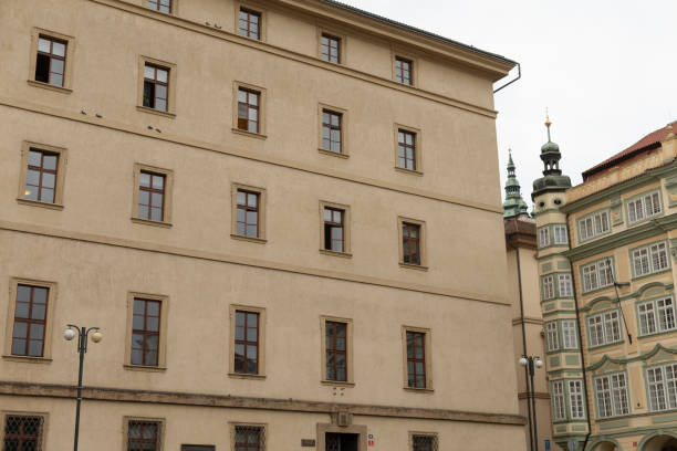 istock Facade of a Historical Building Featuring Windows and Its Surroundings 2187034007