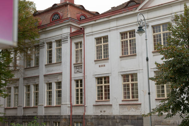 istock A Historic Building Featuring Intricate Architectural Details and Windows 2187037472