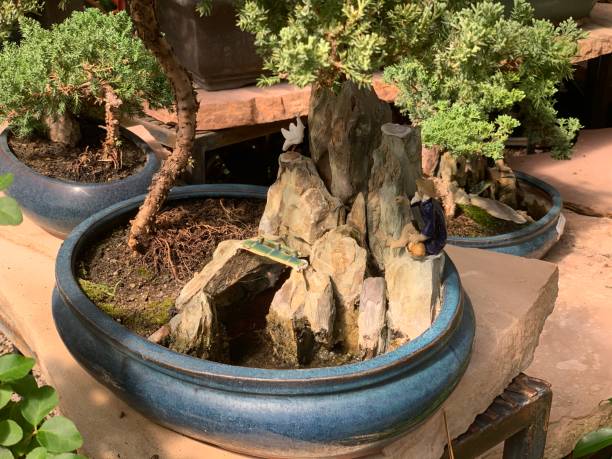 istock Bonsai Landscape with Figurines 2187037834