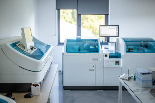 istock Sleek laboratory equipment aiding scientific research. 2187039653