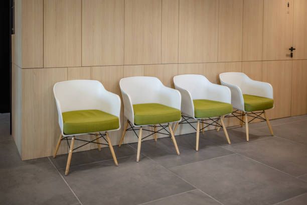istock Waiting Room with White Chairs and Calm Ambience 2187040626