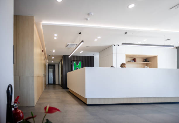 istock Welcoming Reception Area in Modern Polyclinic 2187040635
