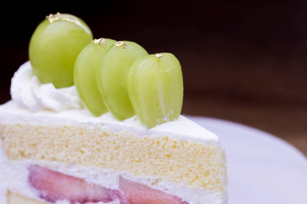 Close up of fruits cake.