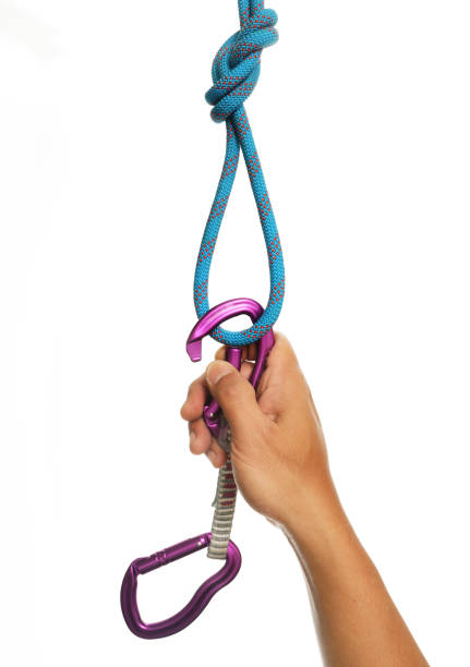 istock Close-up of climbing equipments 2187063080