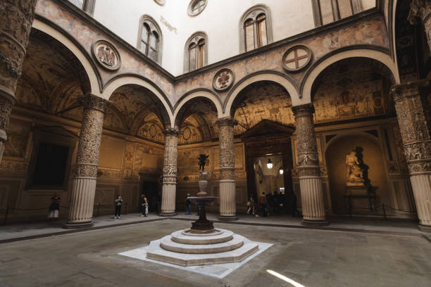 istock Renaissance Courtyard of Palazzo Vecchio in Florence 2187065644