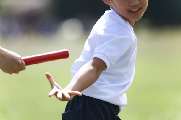 Running boy sports day image