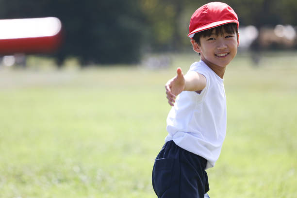 Running boy sports day image