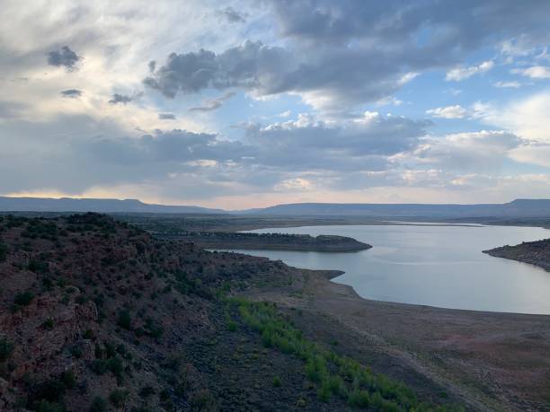 istock Scenic View of a Lake at Sunset 2187072236