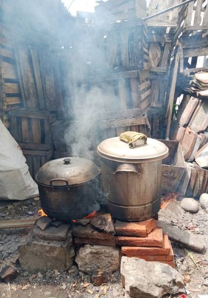 istock Stove made of bricks for traditional cooking in Pemalang, Central Java 2187074500