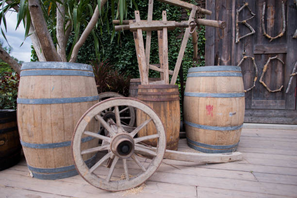 istock wine barrels at the barn 2187076766