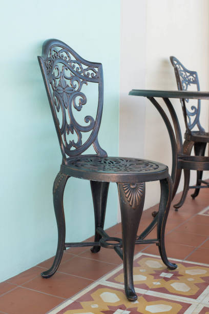istock iron chair in house 2187077803