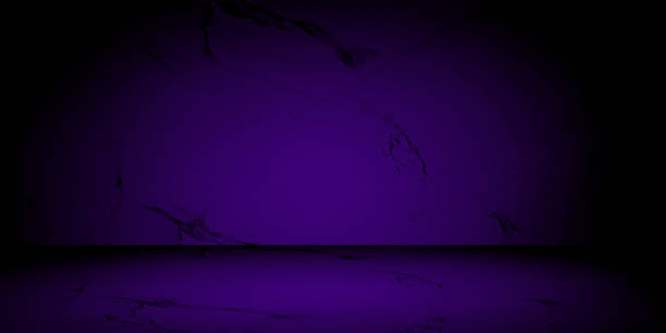 istock Dark stage floor or marble floor and walls purple and gradient dark style studio room pattern 2187080744