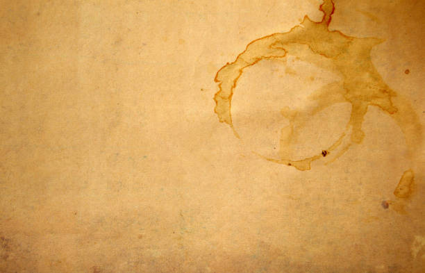 istock Blank empty plain khaki beige brown or fawn colored  old, stained, messy dirty ruined, run down, damaged khaki paper sheet with copy space over horizontal  background 2187081786