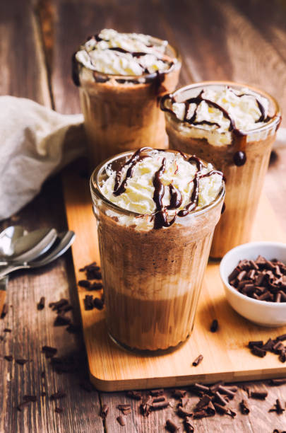 istock Homemade coffee cocktail with whipped cream and liquid chocolate 2187083929