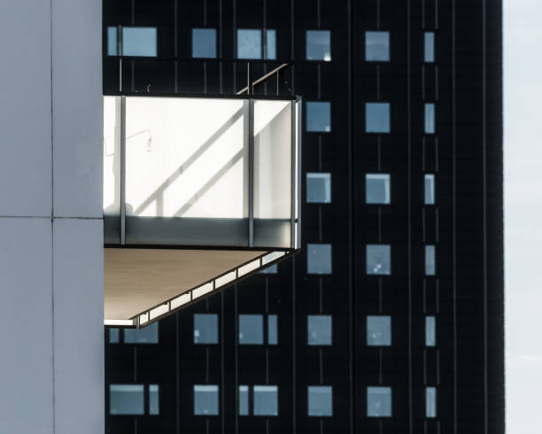istock Reflective glass balcony on a high apartment building 2187086910