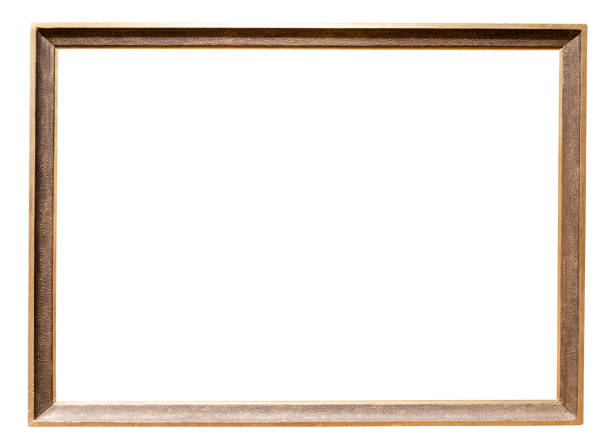istock narrow carved golden painting frame isolated 2187092077