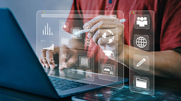 istock online education e-learning internet lessons Seminar via online website Studying abroad, distance conferencing, online education technology, teaching videos and internet lessons. 2187095044