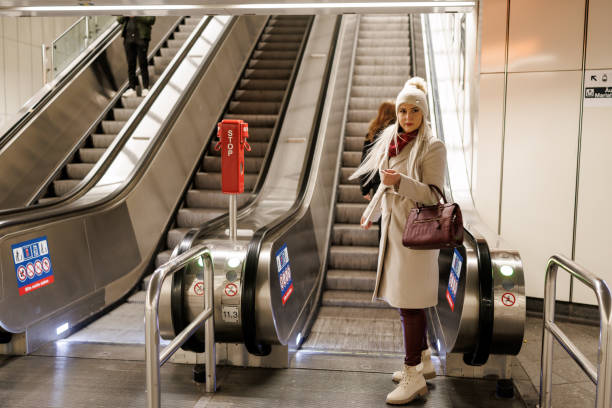 istock Woman arriving at subway station 2187097981