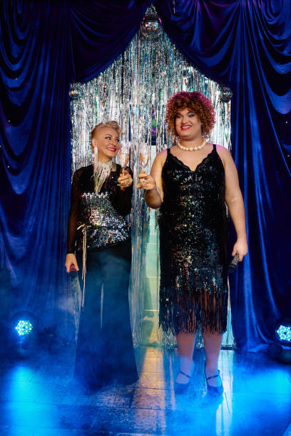 istock Bold drag queens celebrate holiday spirit with electrifying performance on stage 2187099452