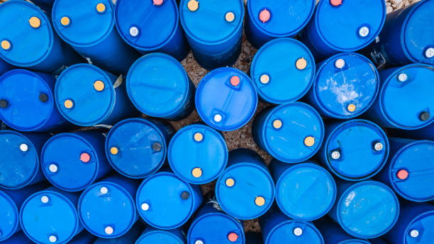 istock Blue Barrels, Industrial Strength and Vibrant Storage Solutions 2187103436