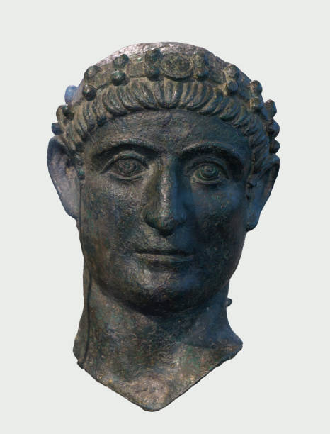 istock Bronze portrait of Constantine the Great 2187104008