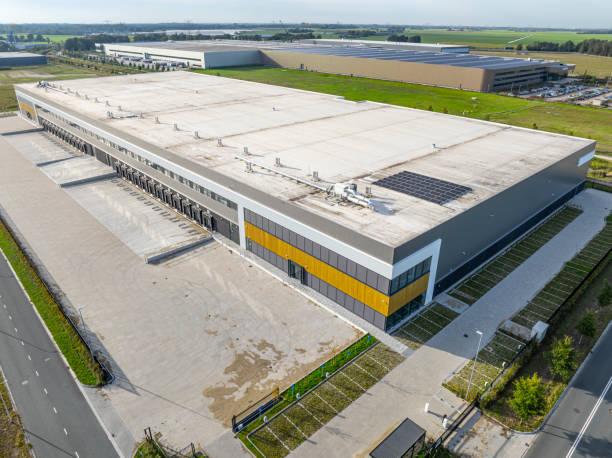 istock Distribution center warehouse seen from above 2187105764