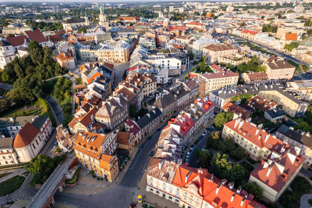 istock Lublin old town drone photo. 2187107248