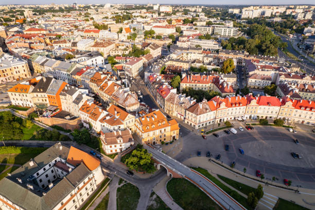istock Lublin old town drone photo. 2187107285